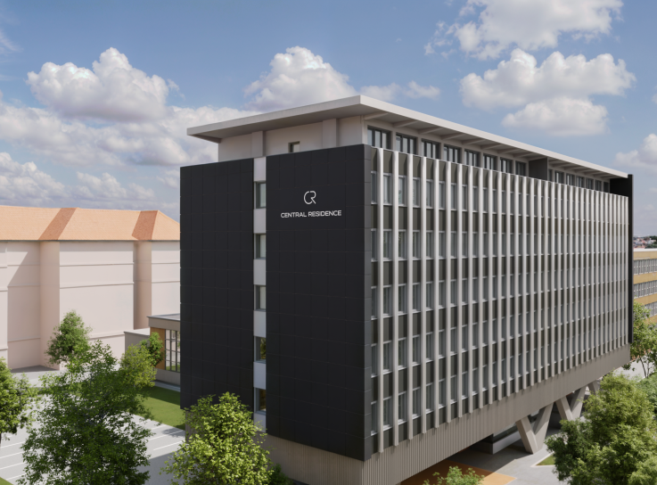 Centrál Residence apartmanház kialakítása Miskolcon